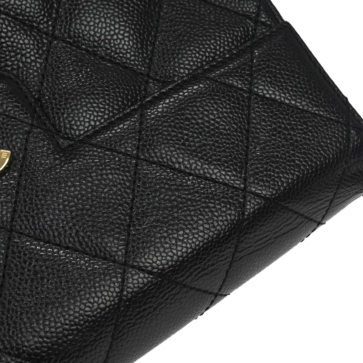 Chanel 2000-2002 Black Caviar Skin Handbag