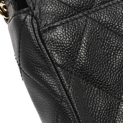 Chanel 2000-2002 Black Caviar Skin Handbag
