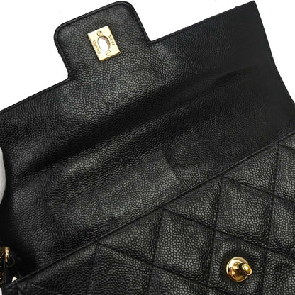 Chanel 2000-2002 Black Caviar Skin Handbag