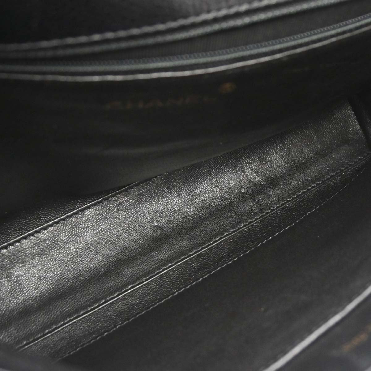 Chanel 2000-2002 Black Caviar Skin Handbag