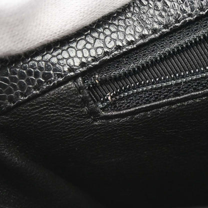 Chanel 2000-2002 Black Caviar Skin Handbag
