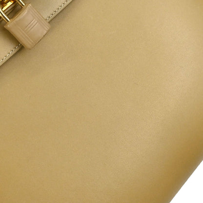 Hermes Beige Box Calf Kelly 28 Sellier 2way Shoulder Handbag