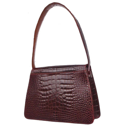 Chanel * 1996-1997 Bordeaux Crocodile Handbag
