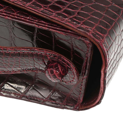 Chanel * 1996-1997 Bordeaux Crocodile Handbag
