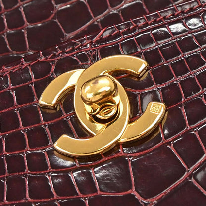 Chanel * 1996-1997 Bordeaux Crocodile Handbag