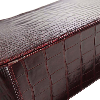 Chanel * 1996-1997 Bordeaux Crocodile Handbag