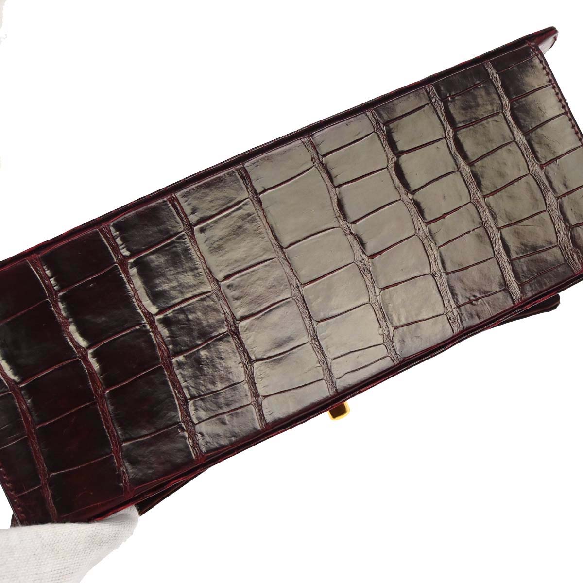 Chanel * 1996-1997 Bordeaux Crocodile Handbag