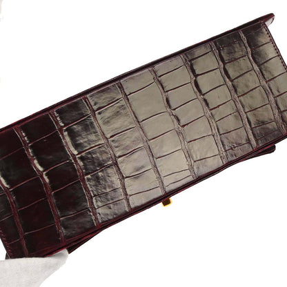 Chanel * 1996-1997 Bordeaux Crocodile Handbag