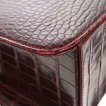 Chanel * 1996-1997 Bordeaux Crocodile Handbag