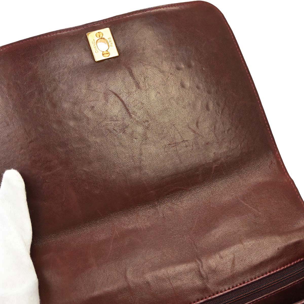 Chanel * 1996-1997 Bordeaux Crocodile Handbag