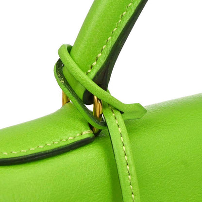 Hermes 1996 Apple Green Gulliver Kelly 32 Retourne 2way Shoulder Handbag