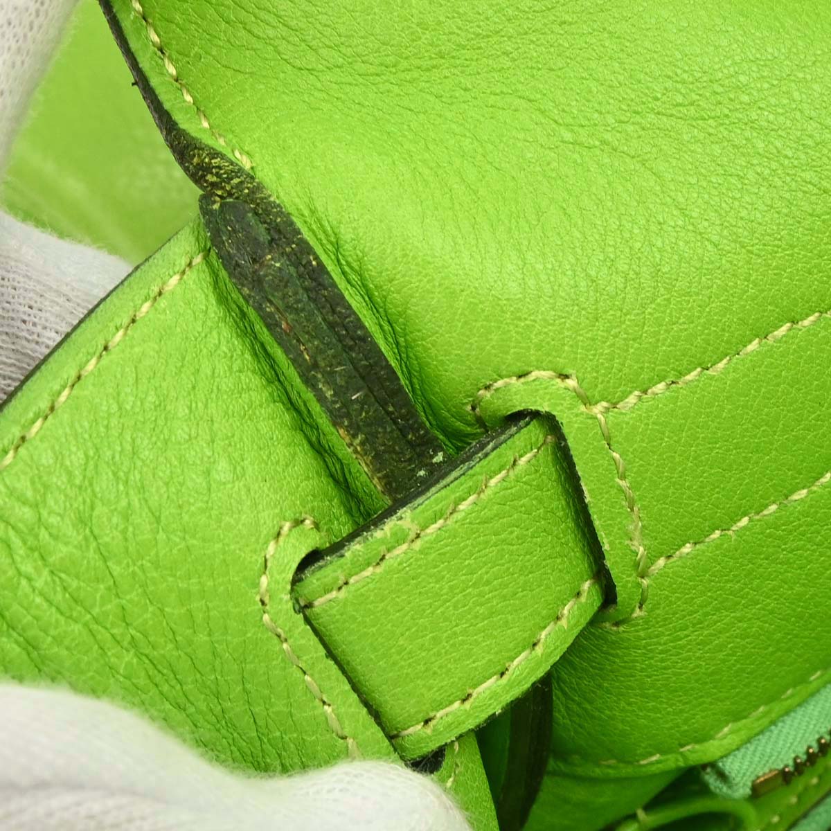 Hermes 1996 Apple Green Gulliver Kelly 32 Retourne 2way Shoulder Handbag