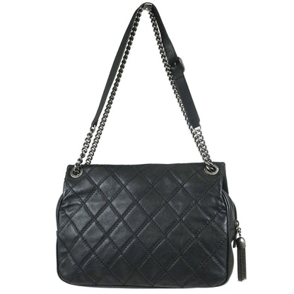 Chanel 2013-2014 Black Calfskin Paris-Edinburgh Jumbo Coco Sporran Shoulder Bag