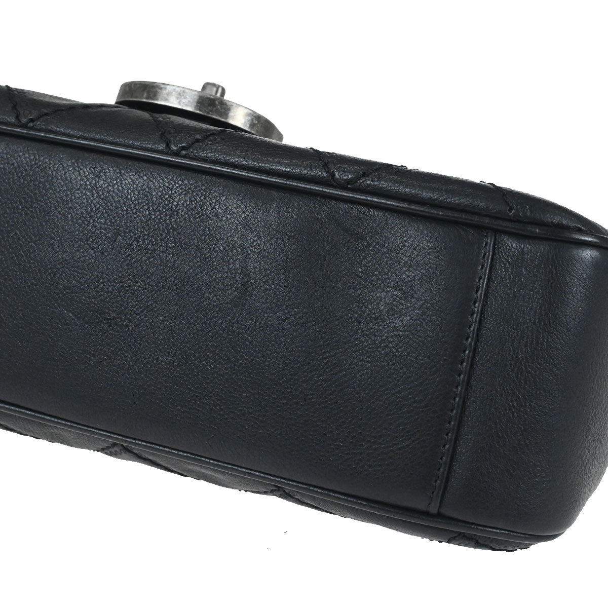 Chanel 2013-2014 Black Calfskin Paris-Edinburgh Jumbo Coco Sporran Shoulder Bag