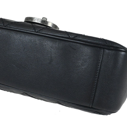 Chanel 2013-2014 Black Calfskin Paris-Edinburgh Jumbo Coco Sporran Shoulder Bag