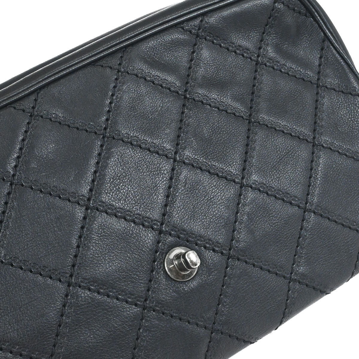 Chanel 2013-2014 Black Calfskin Paris-Edinburgh Jumbo Coco Sporran Shoulder Bag