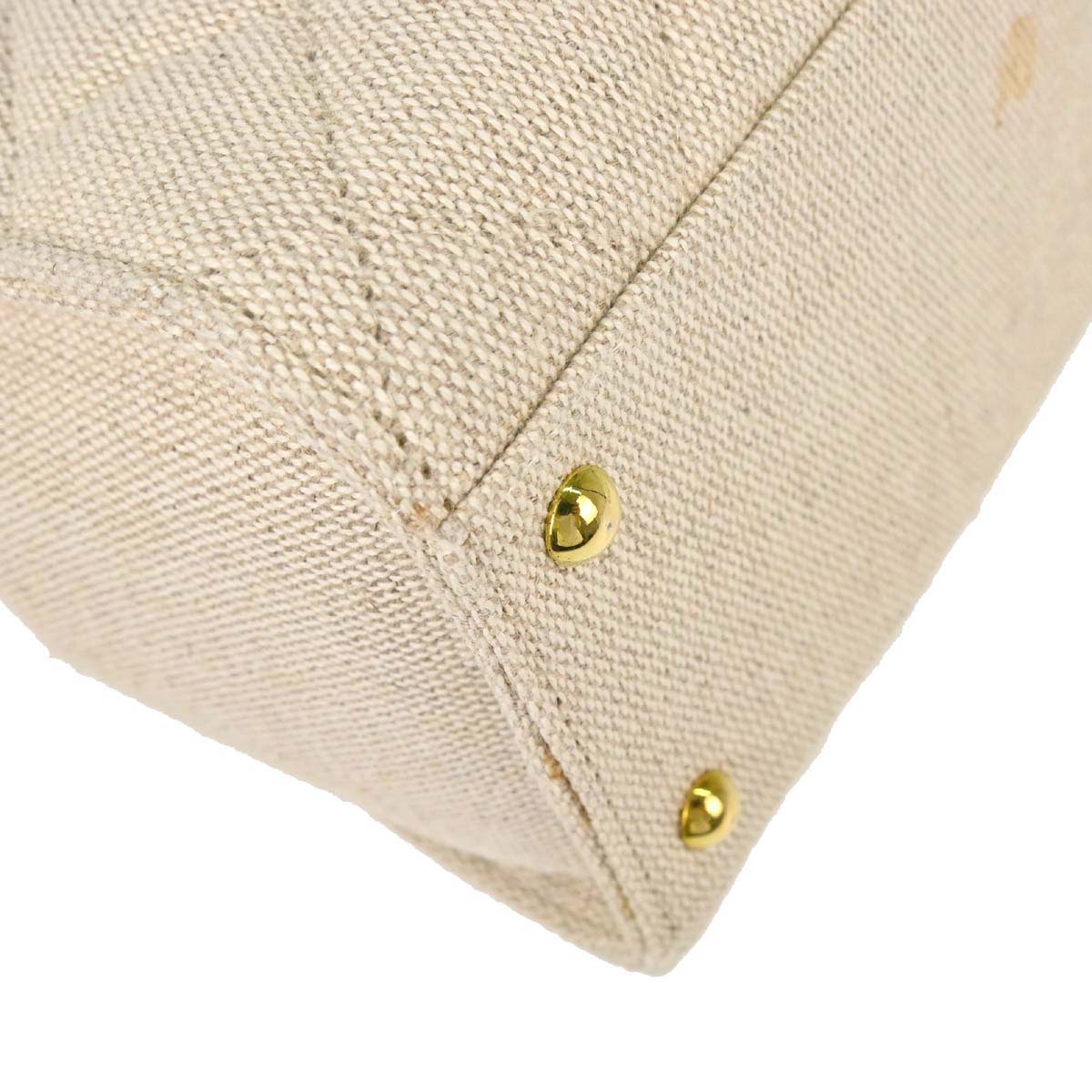 Chanel 1997-1999 Beige Canvas Tote Handbag