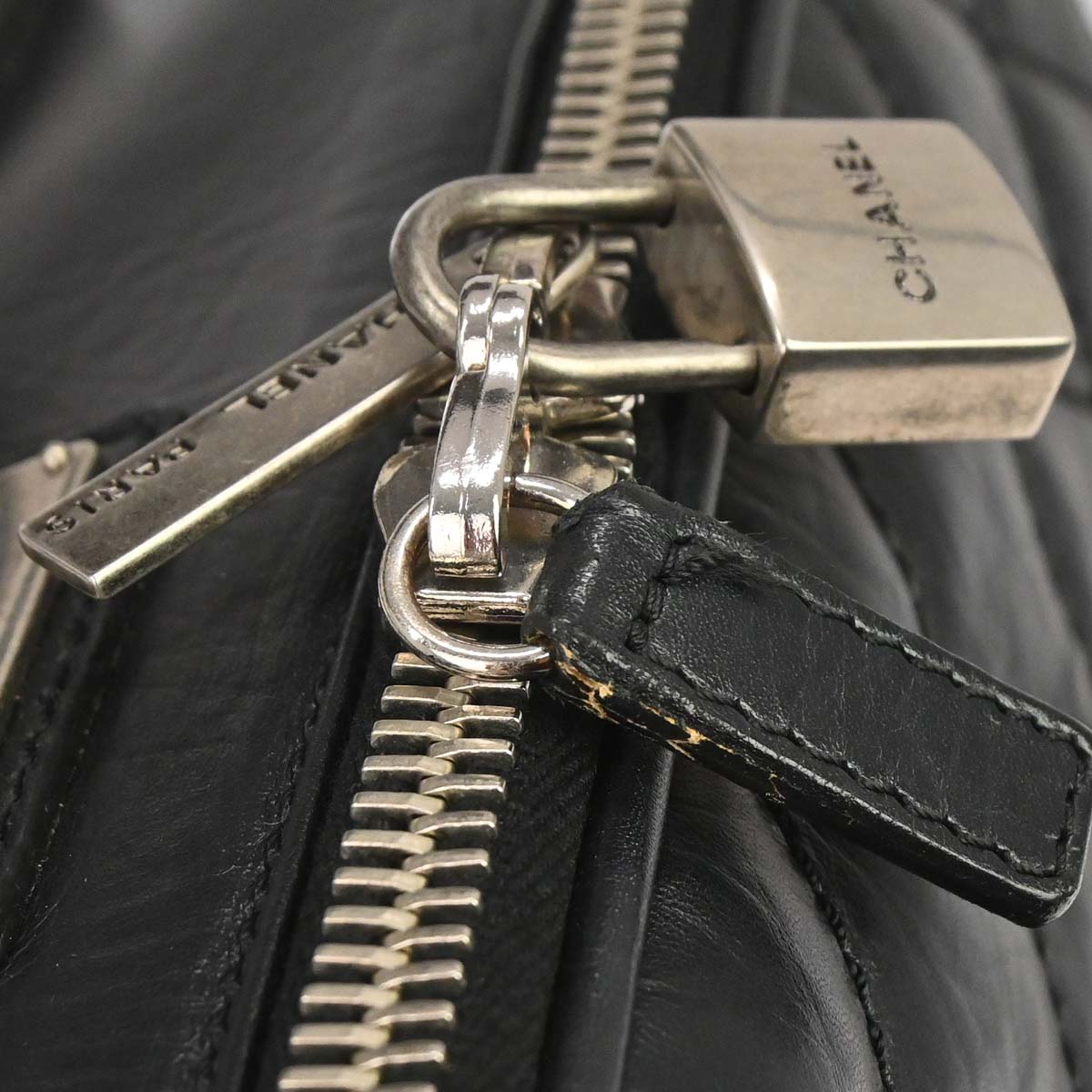 Chanel 2005-2006 Black Calfskin Paris New York Carry-On Rolling Luggage