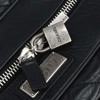 Chanel 2005-2006 Black Calfskin Paris-New York Trolley Carry-On Luggage
