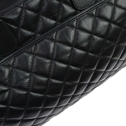 Chanel 2005-2006 Black Calfskin Paris-New York Trolley Carry-On Luggage