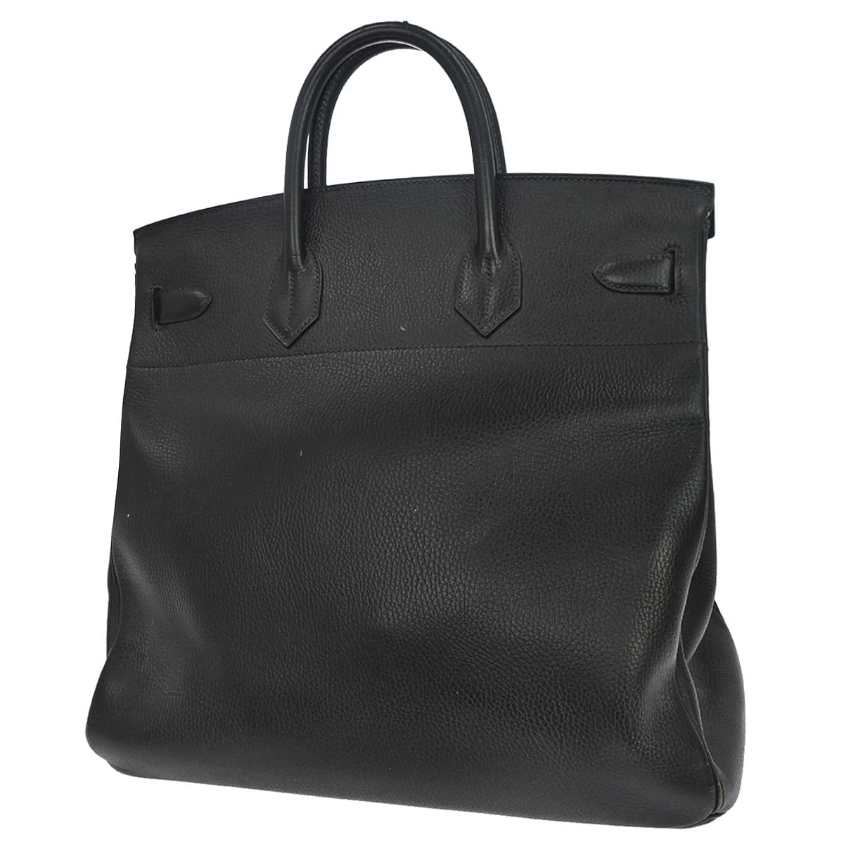 Hermes 1999 Black Ardennes Haut a Courroies 40 Handbag