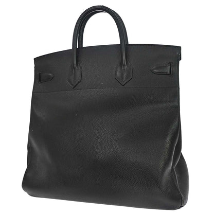 Hermes 1999 Black Ardennes Haut a Courroies 40 Handbag