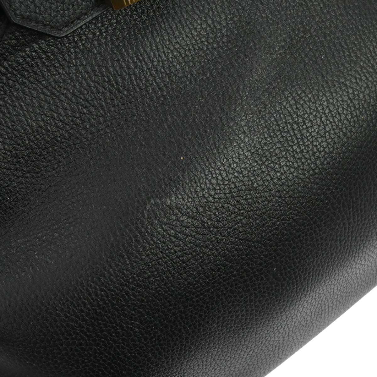 Hermes 1999 Black Ardennes Haut a Courroies 40 Handbag