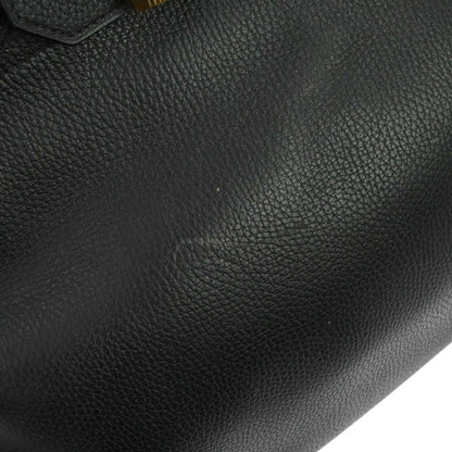 Hermes 1999 Black Ardennes Haut a Courroies 40 Handbag