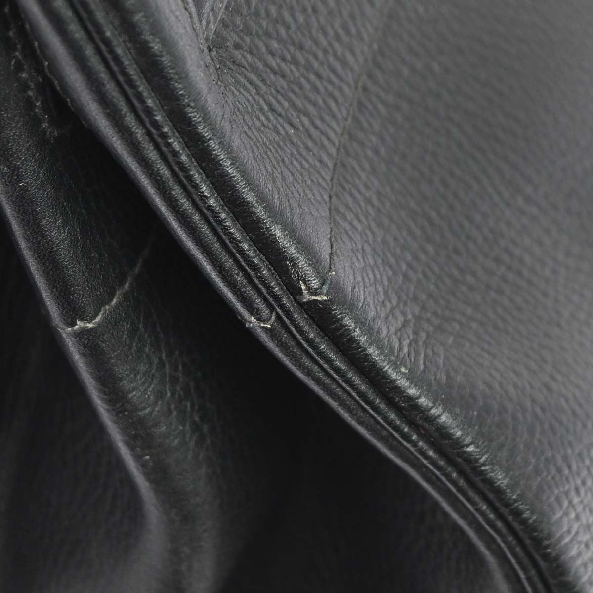 Hermes 1999 Black Ardennes Haut a Courroies 40 Handbag