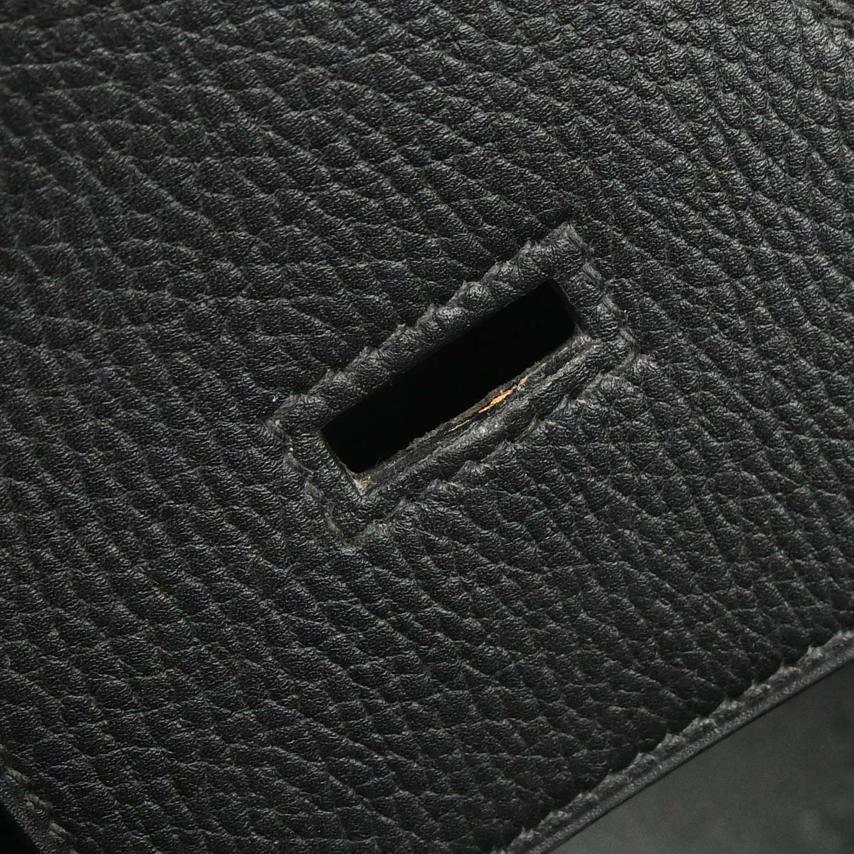 Hermes 1999 Black Ardennes Haut a Courroies 40 Handbag