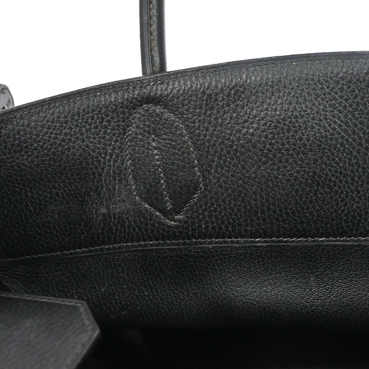 Hermes 1999 Black Ardennes Haut a Courroies 40 Handbag