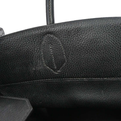 Hermes 1999 Black Ardennes Haut a Courroies 40 Handbag