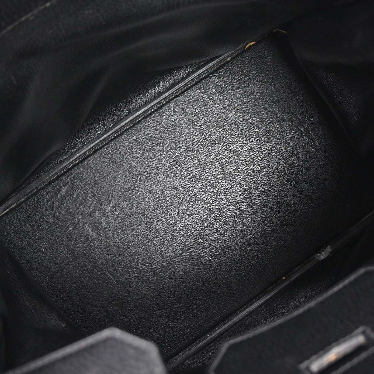 Hermes 1999 Black Ardennes Haut a Courroies 40 Handbag
