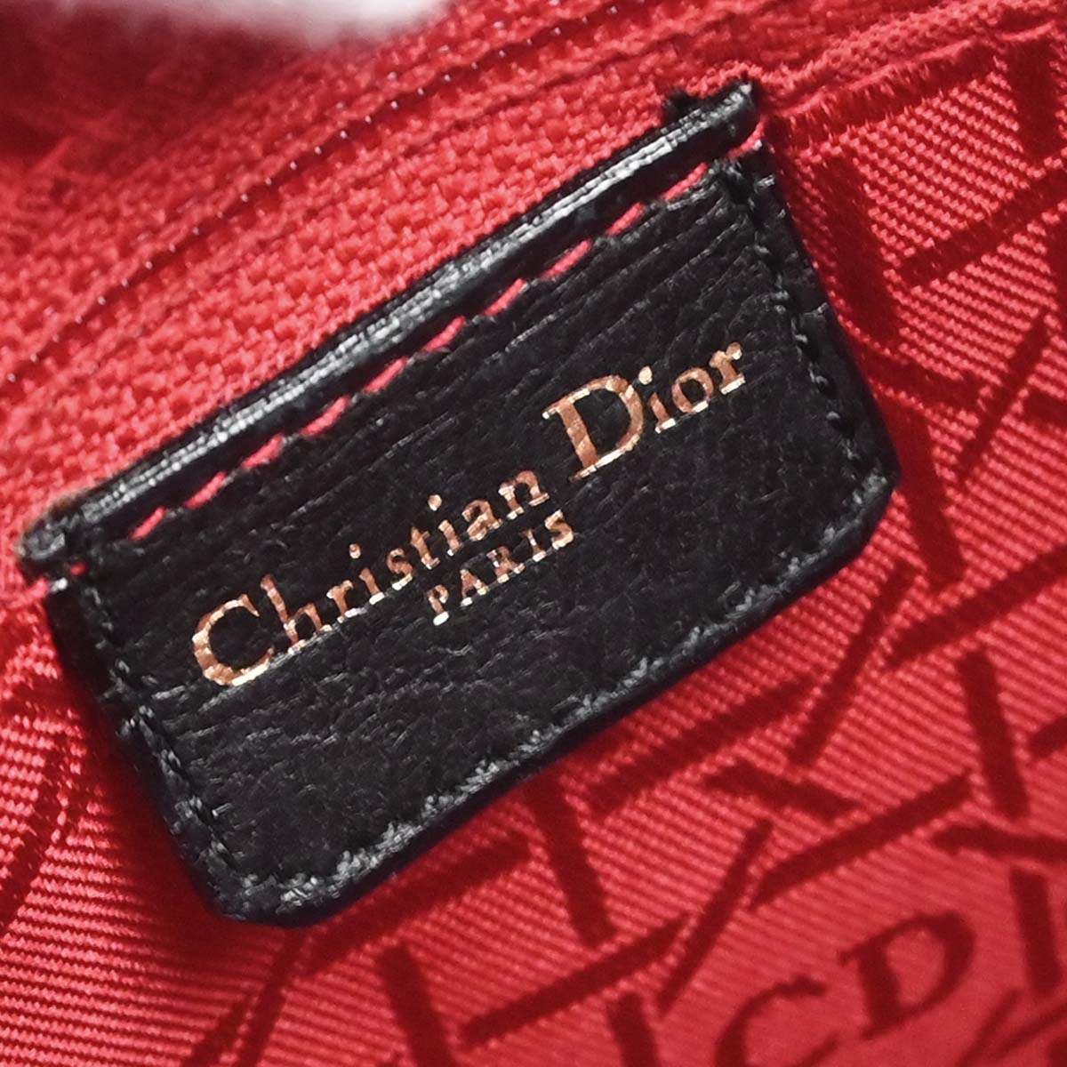 Christian Dior 1997 Black Patent Leather Medium Lady Dior Cannage Handbag