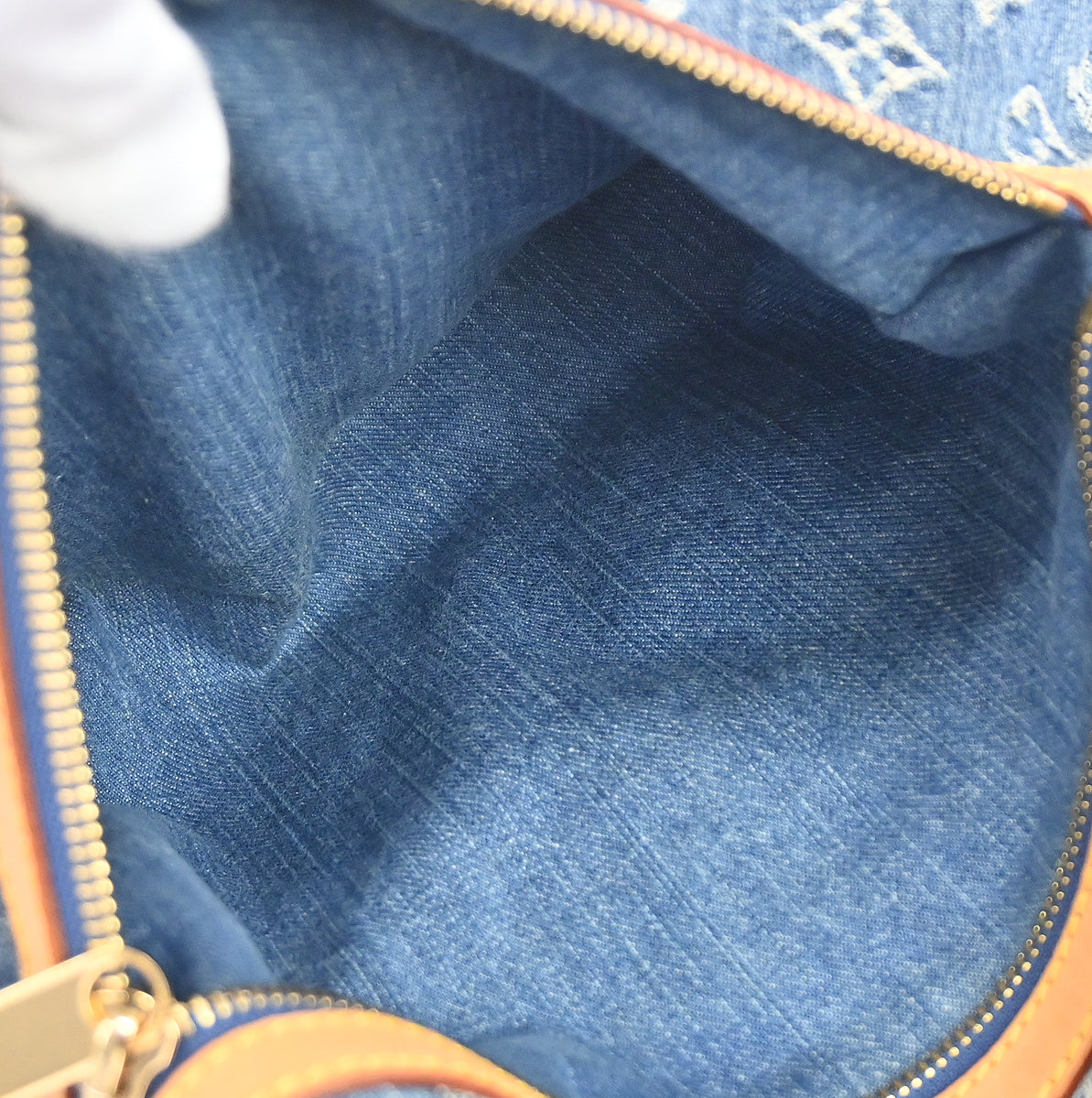 Louis Vuitton 2005 Monogram Denim Baggy GM Shoulder Bag M95048