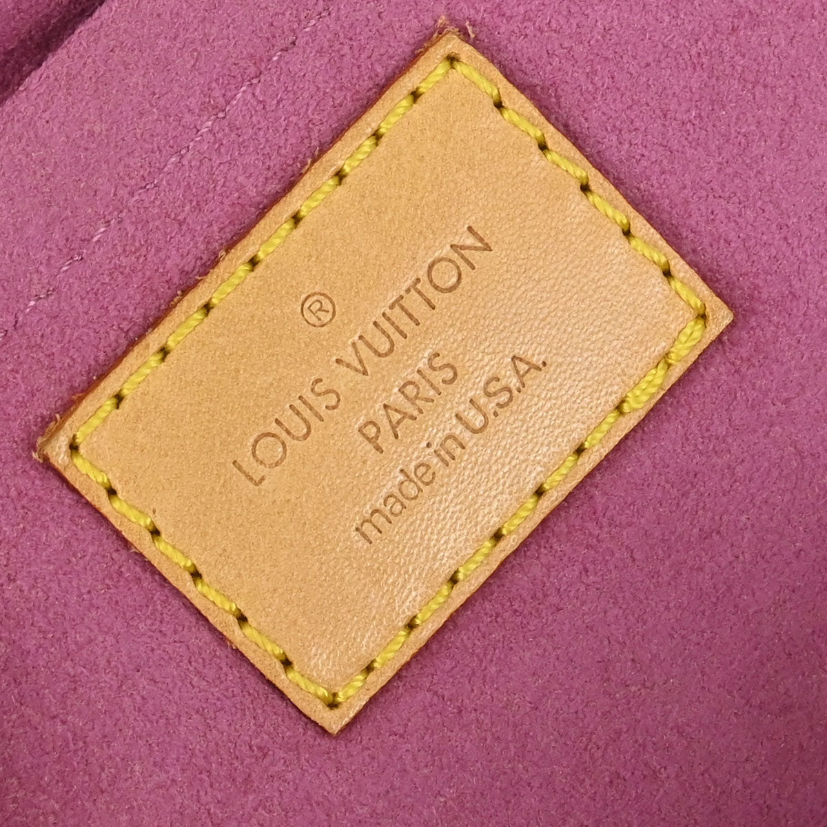 Louis Vuitton 2006 Pink Monogram Denim Mini Pleaty Handbag M95216