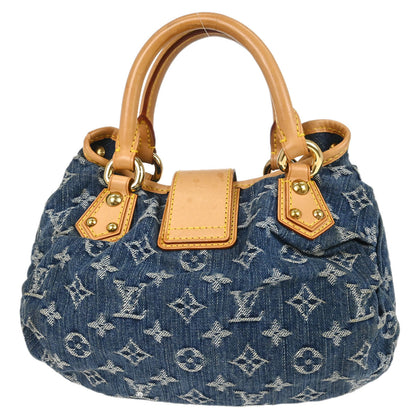 Louis Vuitton 2005 Blue Monogram Denim Pleaty Handbag M95020