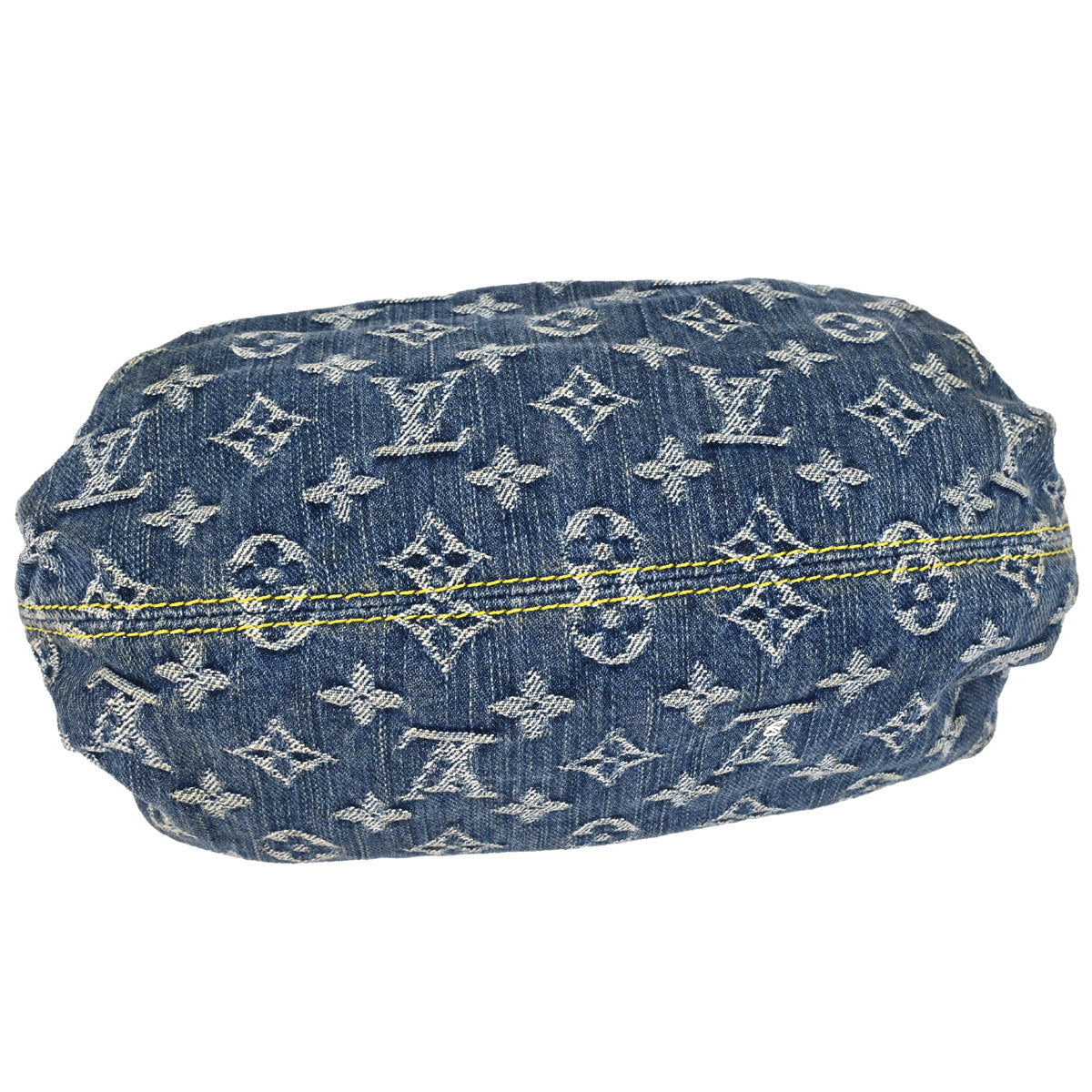 Louis Vuitton 2005 Blue Monogram Denim Pleaty Handbag M95020