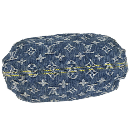 Louis Vuitton 2005 Blue Monogram Denim Pleaty Handbag M95020