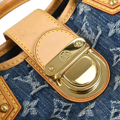 Louis Vuitton 2005 Blue Monogram Denim Pleaty Handbag M95020