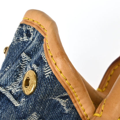Louis Vuitton 2005 Blue Monogram Denim Pleaty Handbag M95020