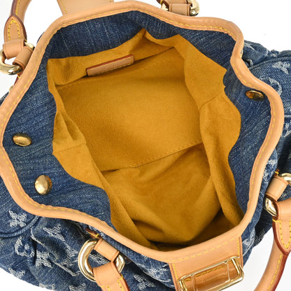 Louis Vuitton 2005 Blue Monogram Denim Pleaty Handbag M95020