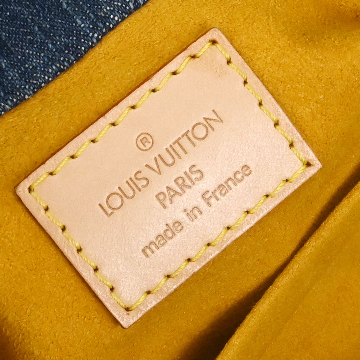 Louis Vuitton 2005 Blue Monogram Denim Pleaty Handbag M95020