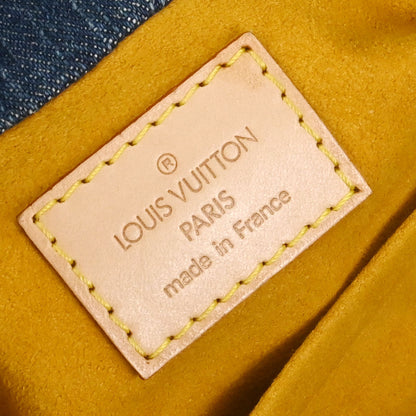 Louis Vuitton 2005 Blue Monogram Denim Pleaty Handbag M95020