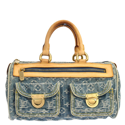 Louis Vuitton Blue Monogram Denim Neo Speedy Handbag M95019