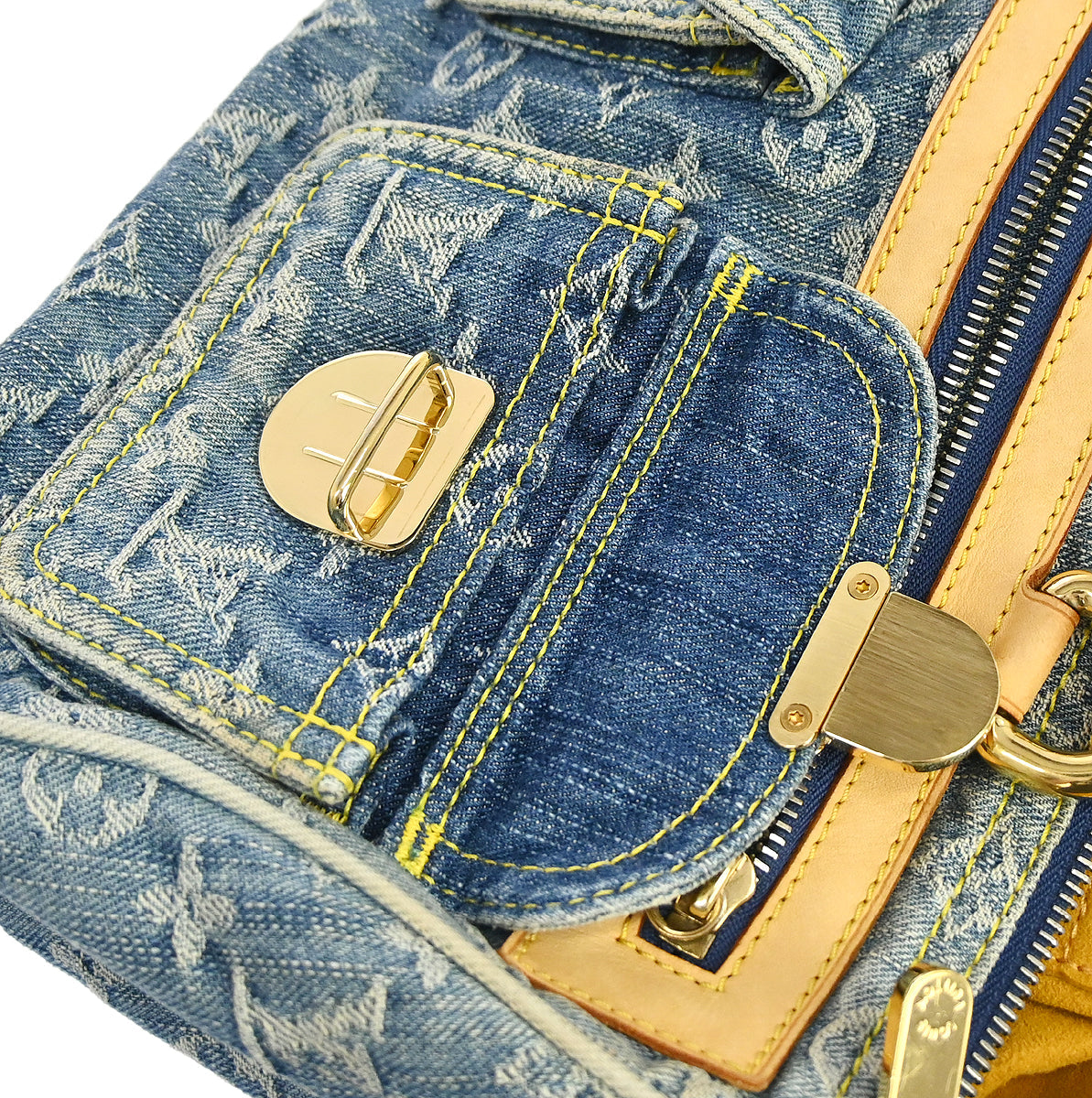 Louis Vuitton Blue Monogram Denim Neo Speedy Handbag M95019
