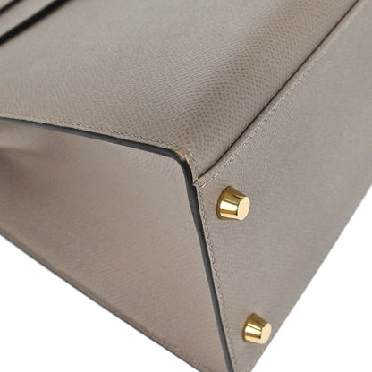 Hermes Gris Asphalte Epsom Kelly 32 Sellier 2way Shoulder Handbag