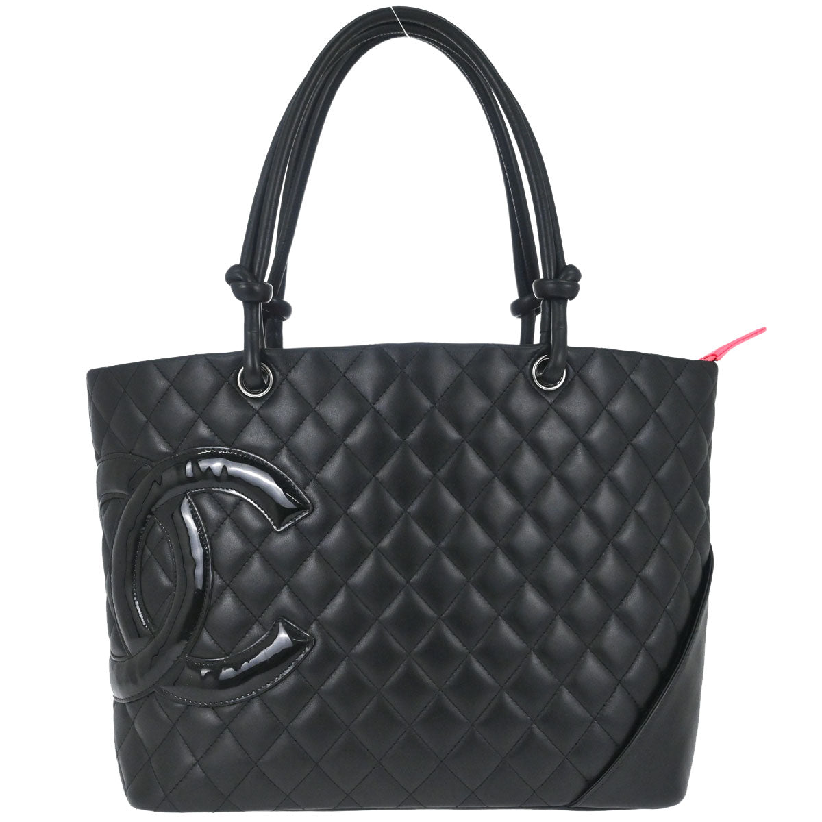 Chanel Black Calfskin Cambon Ligne Tote Handbag