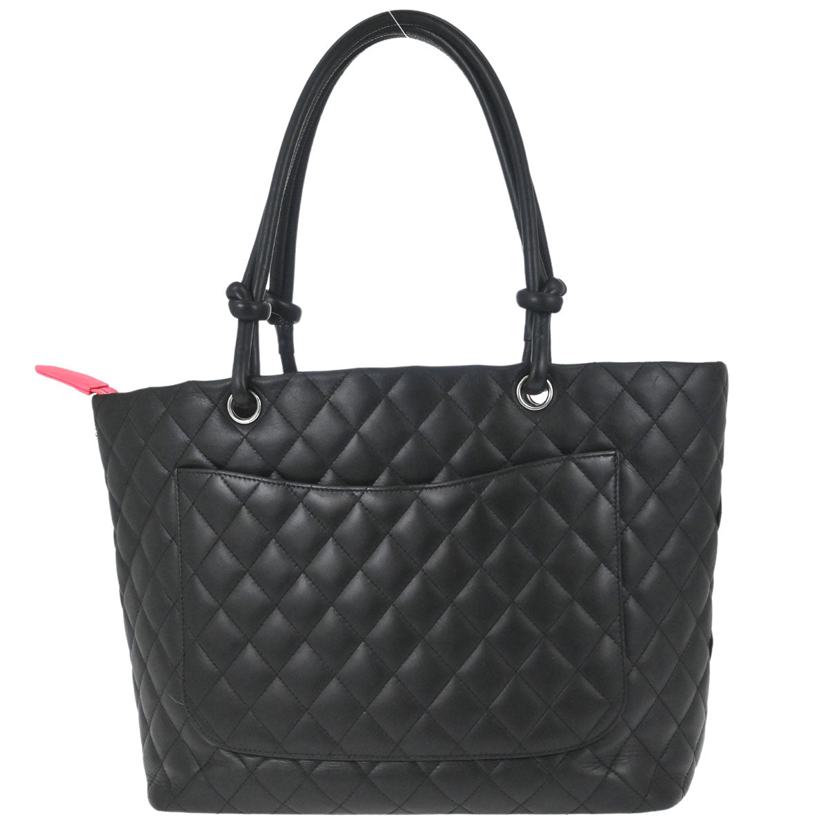 Chanel Black Calfskin Cambon Ligne Tote Handbag