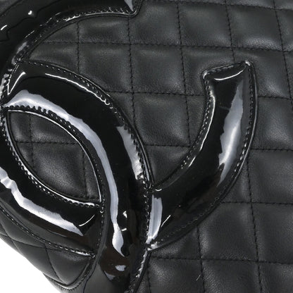 Chanel Black Calfskin Cambon Ligne Tote Handbag